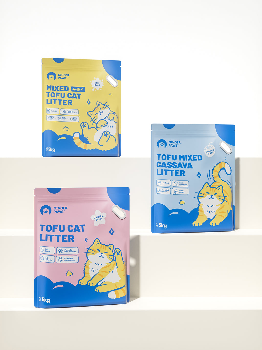 4-in-1 Tofu Cat Litter - 5kg