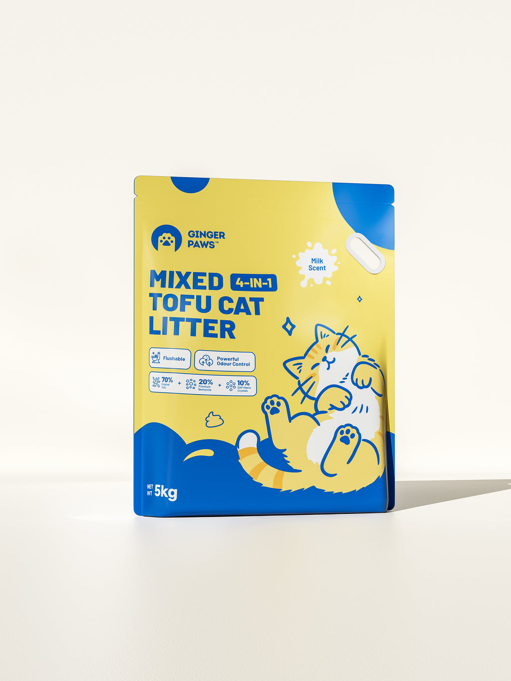 4-in-1 Tofu Cat Litter - 5kg