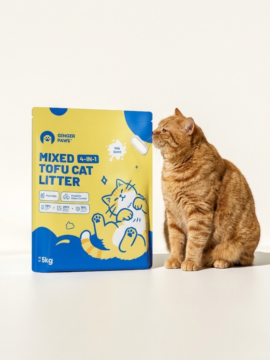 4-in-1 Tofu Cat Litter - 5kg